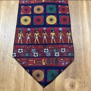 Egyptian Pattern Tie 100% imported silk